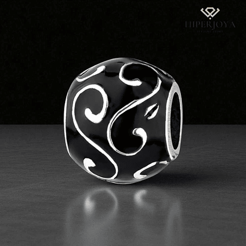 Abalorio ramas plata