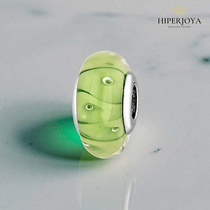 Abalorio murano naturaleza plata