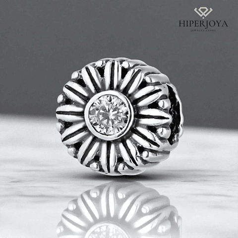 Abalorio sueño cristal plata