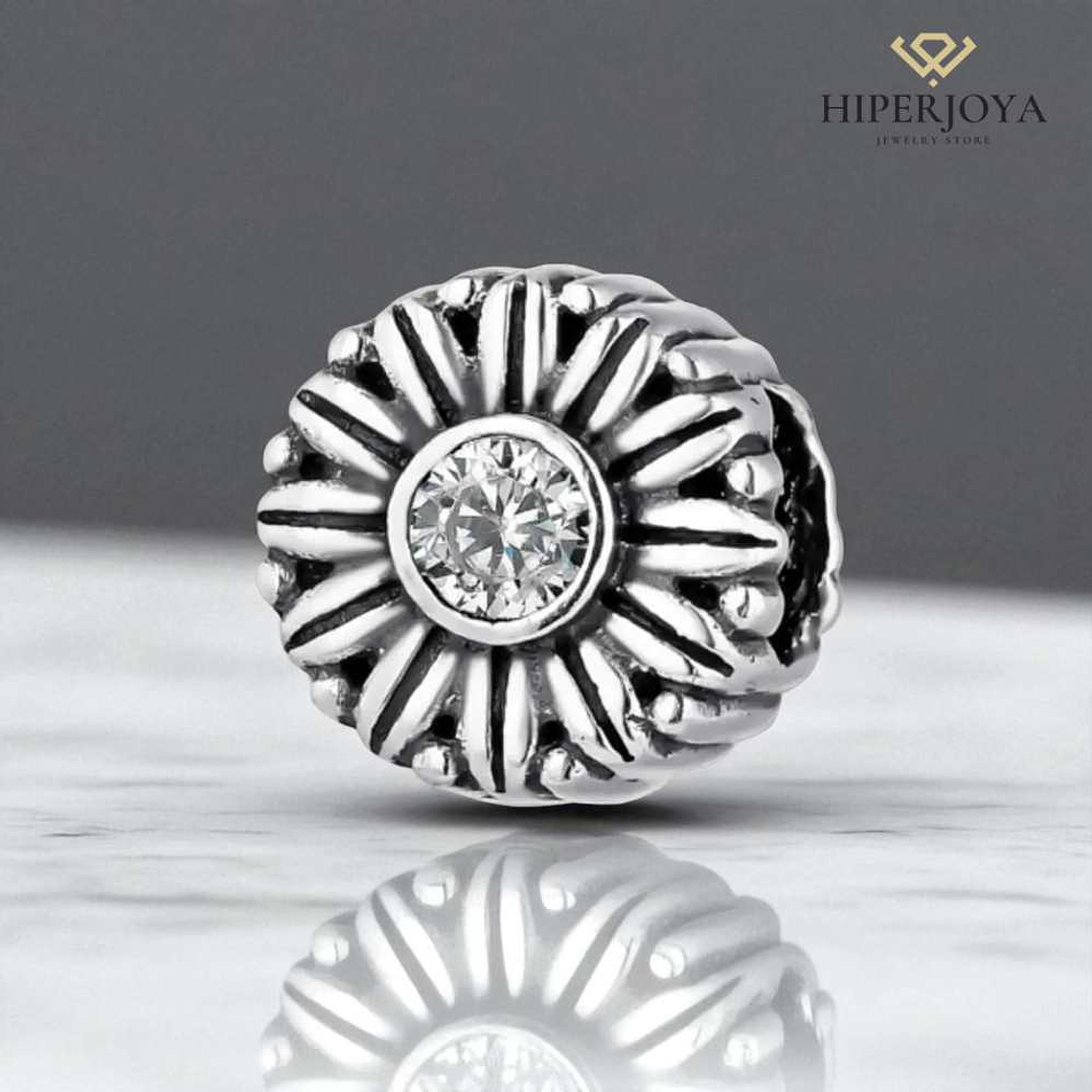 Abalorio sueño cristal plata 2