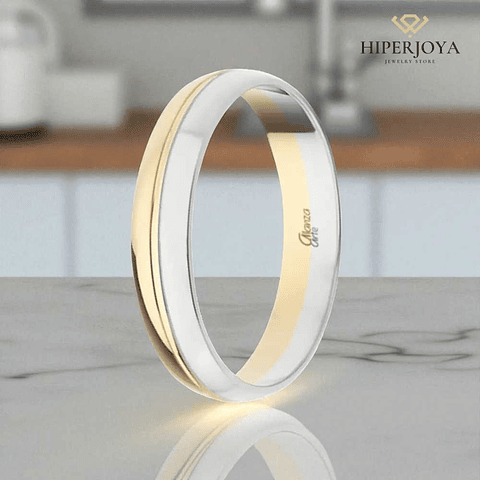 Alianza combinada Oro 4 mm