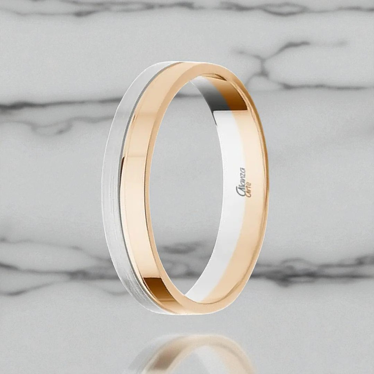 Alianza combinada Oro 4 mm 3