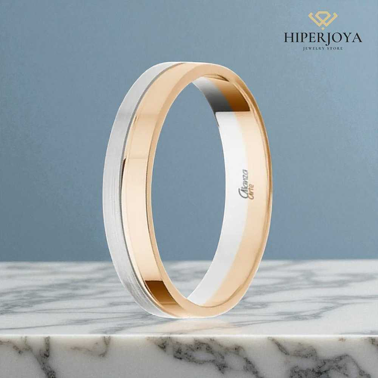 Alianza combinada Oro 4 mm 3