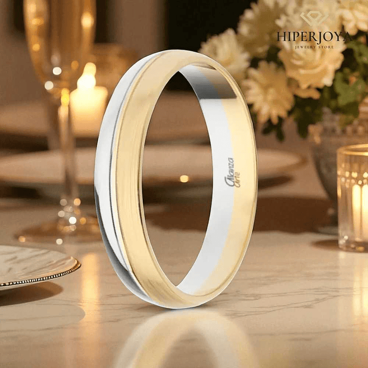 Alianza combinada Oro 4 mm 3