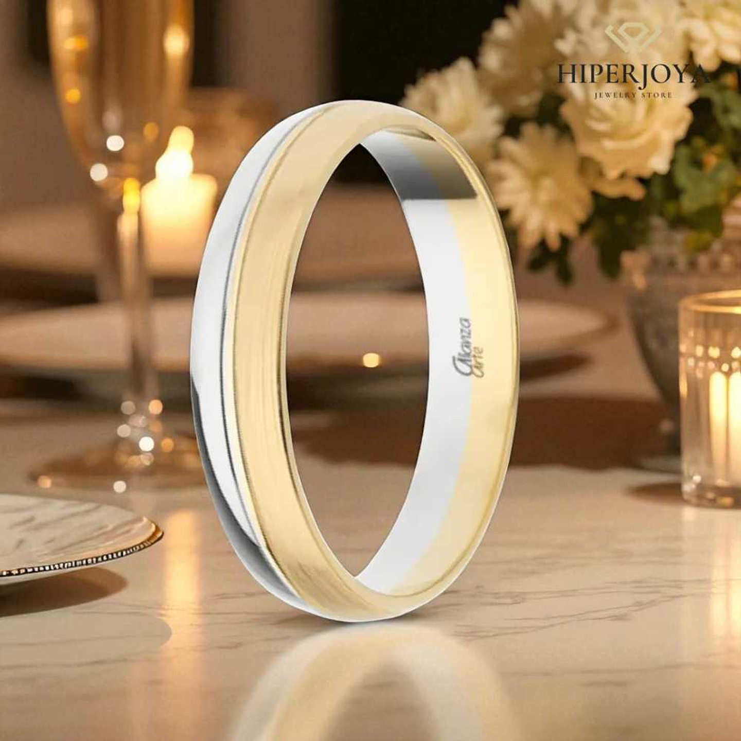 Alianza combinada Oro 4 mm 3