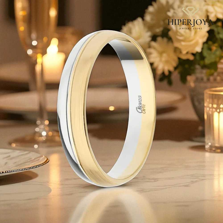 Alianza combinada Oro 4 mm 3