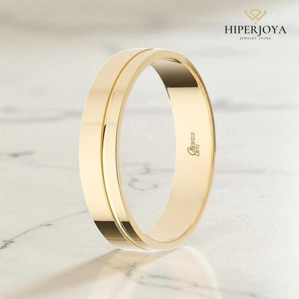 Alianza de Oro amarillo 4.5 mm 3