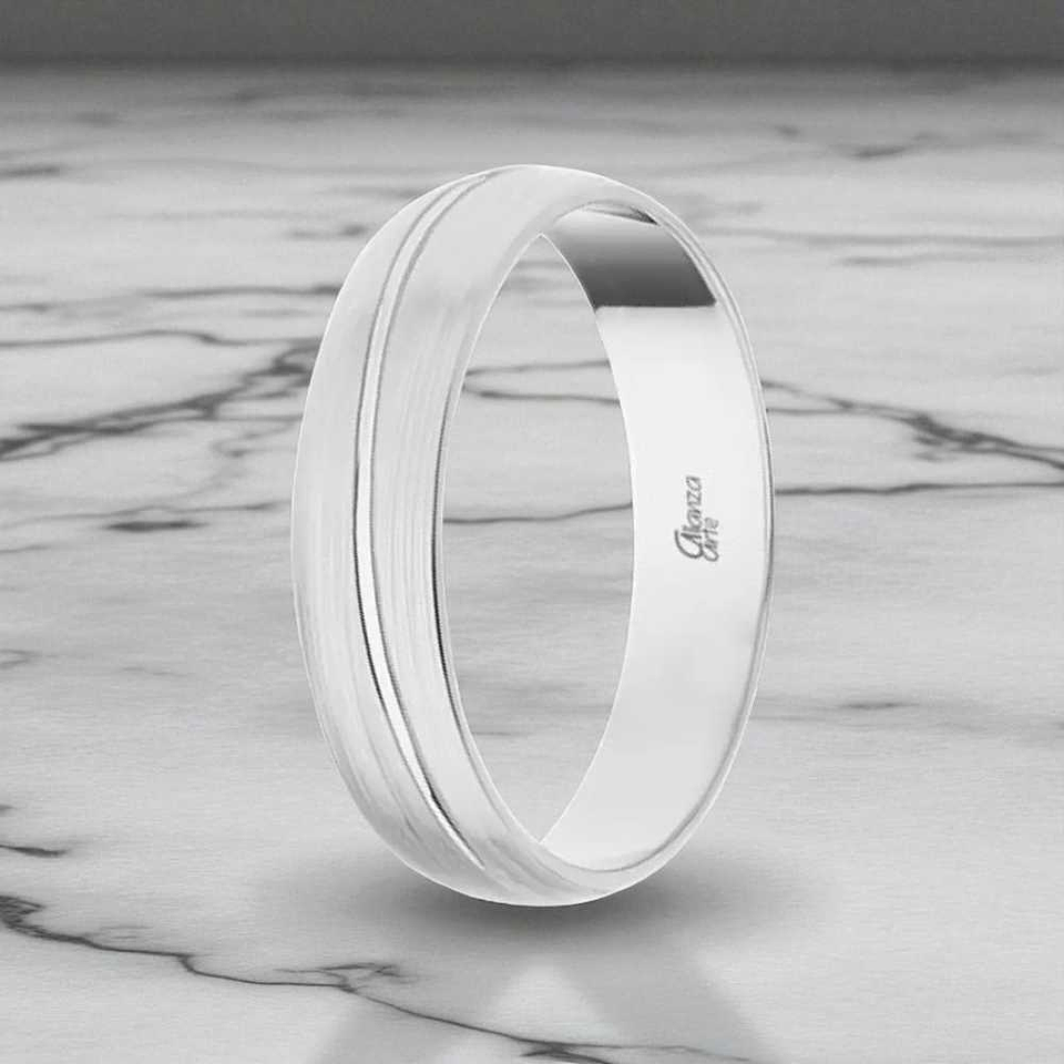 Alianza Oro blanco 4.5 mm 2