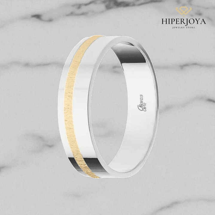 Alianza combinada Oro 5 mm 3