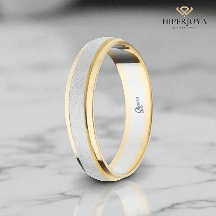 Alianza combinada Oro 4.5 mm 3