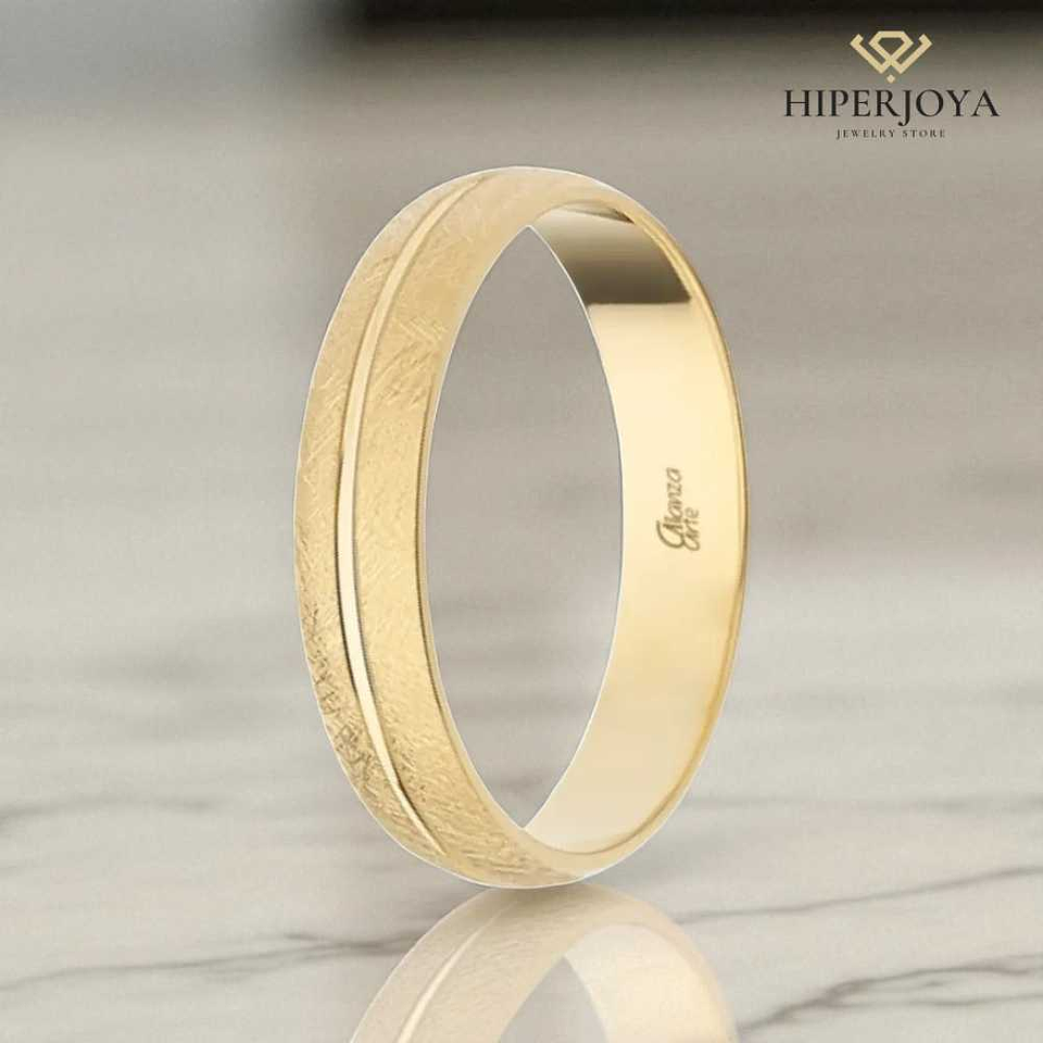 Alianza de Oro 4 mm 3