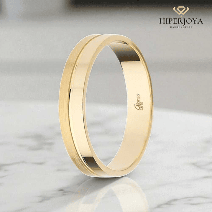 Alianza de Oro 4 mm 3