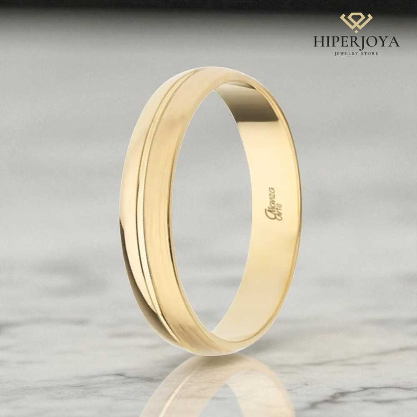 Alianza de Oro 4 mm 3