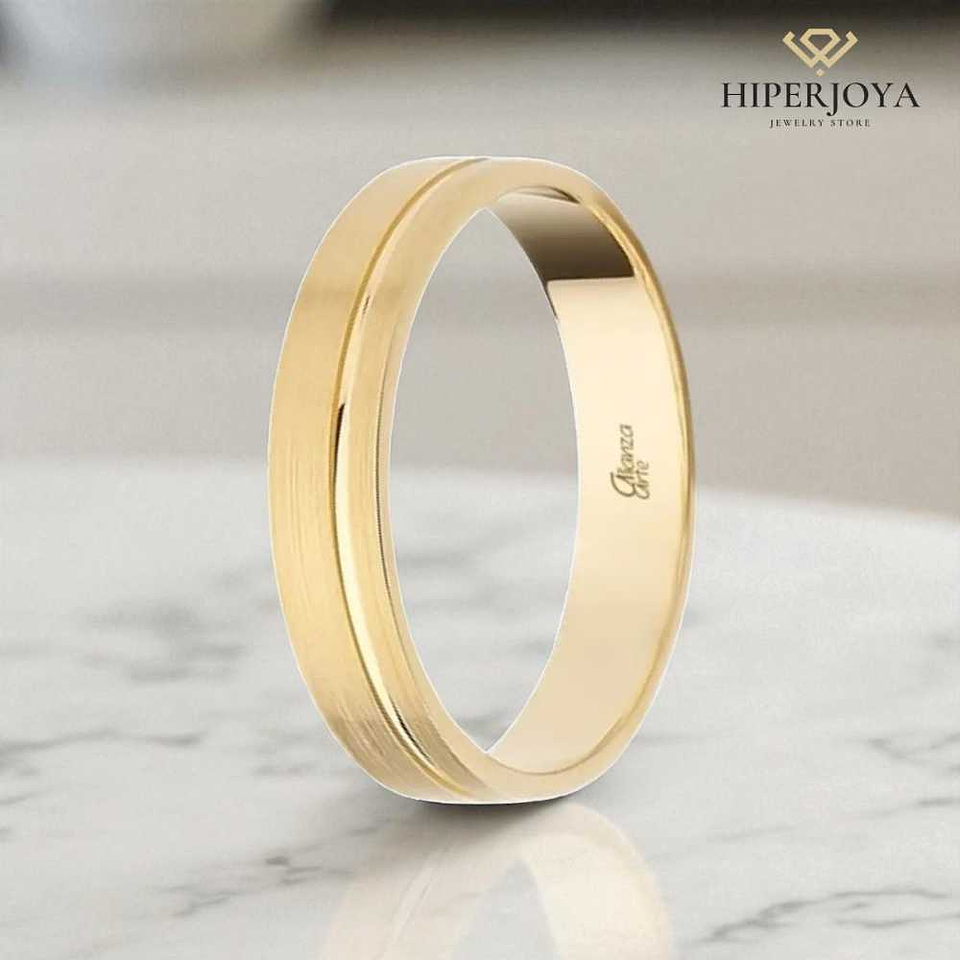 Alianza de Oro 4 mm 3