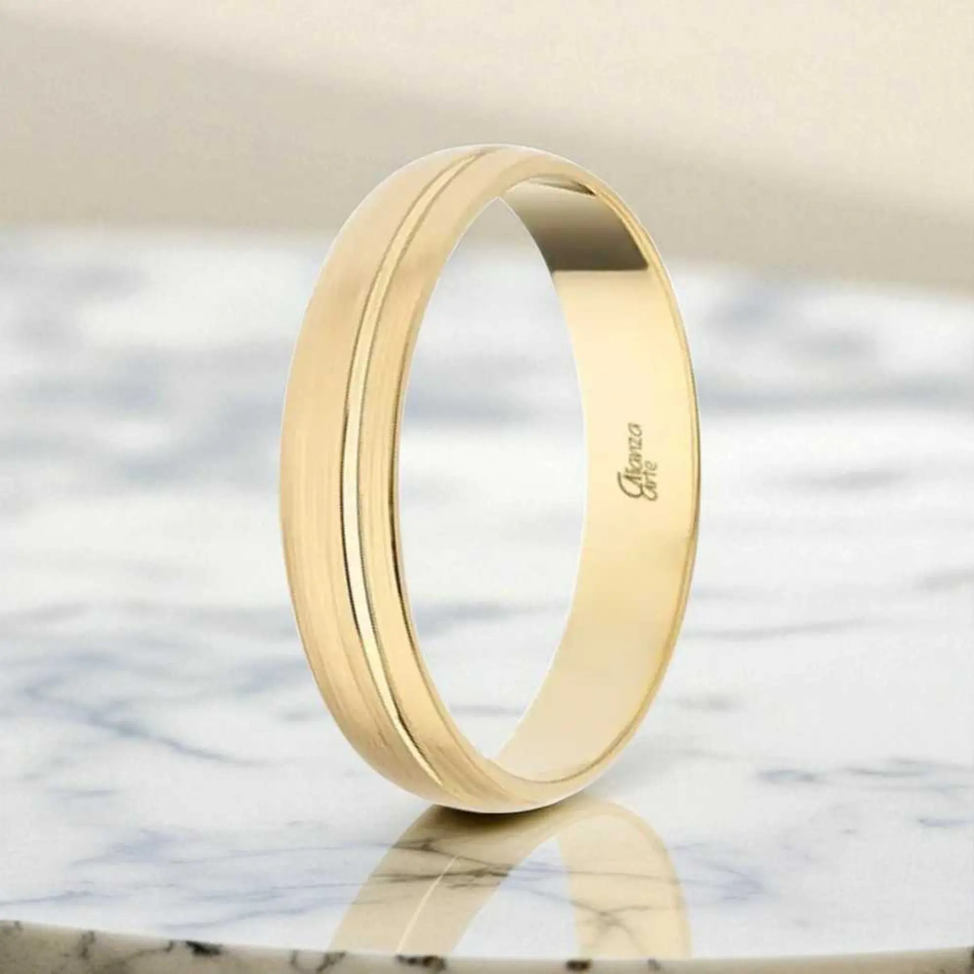 Alianza de Oro 4 mm 2