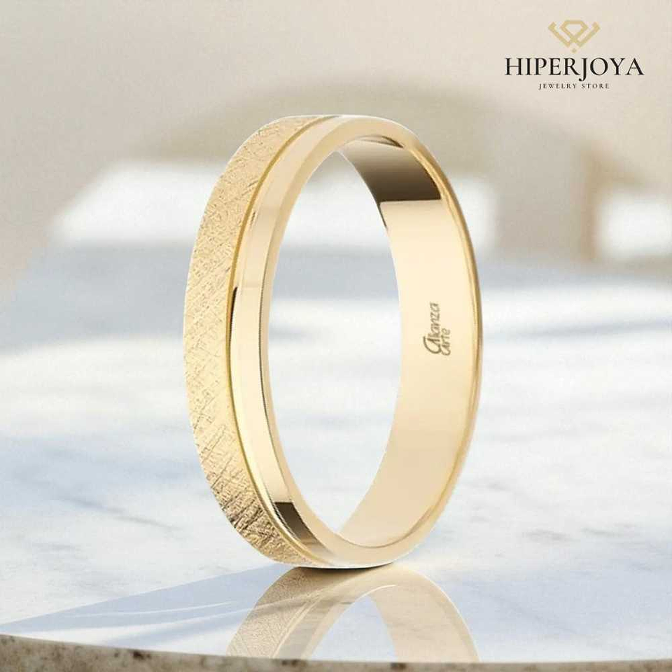 Alianza de Oro 4 mm 2