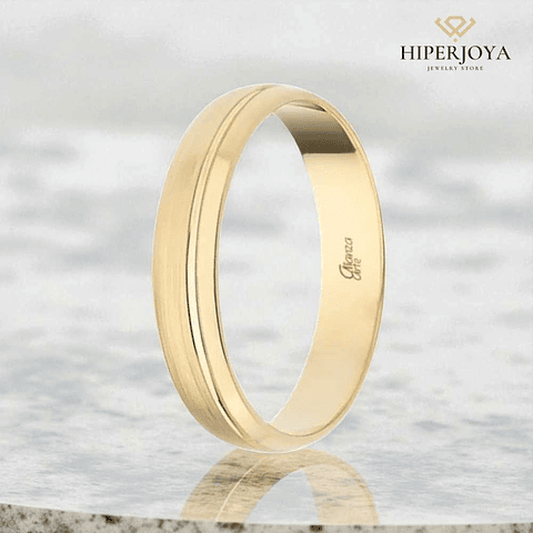 Alianza de Oro 4 mm
