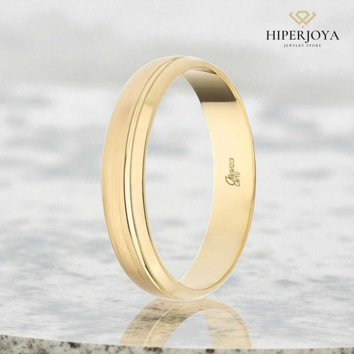 Alianza de Oro 4 mm 2