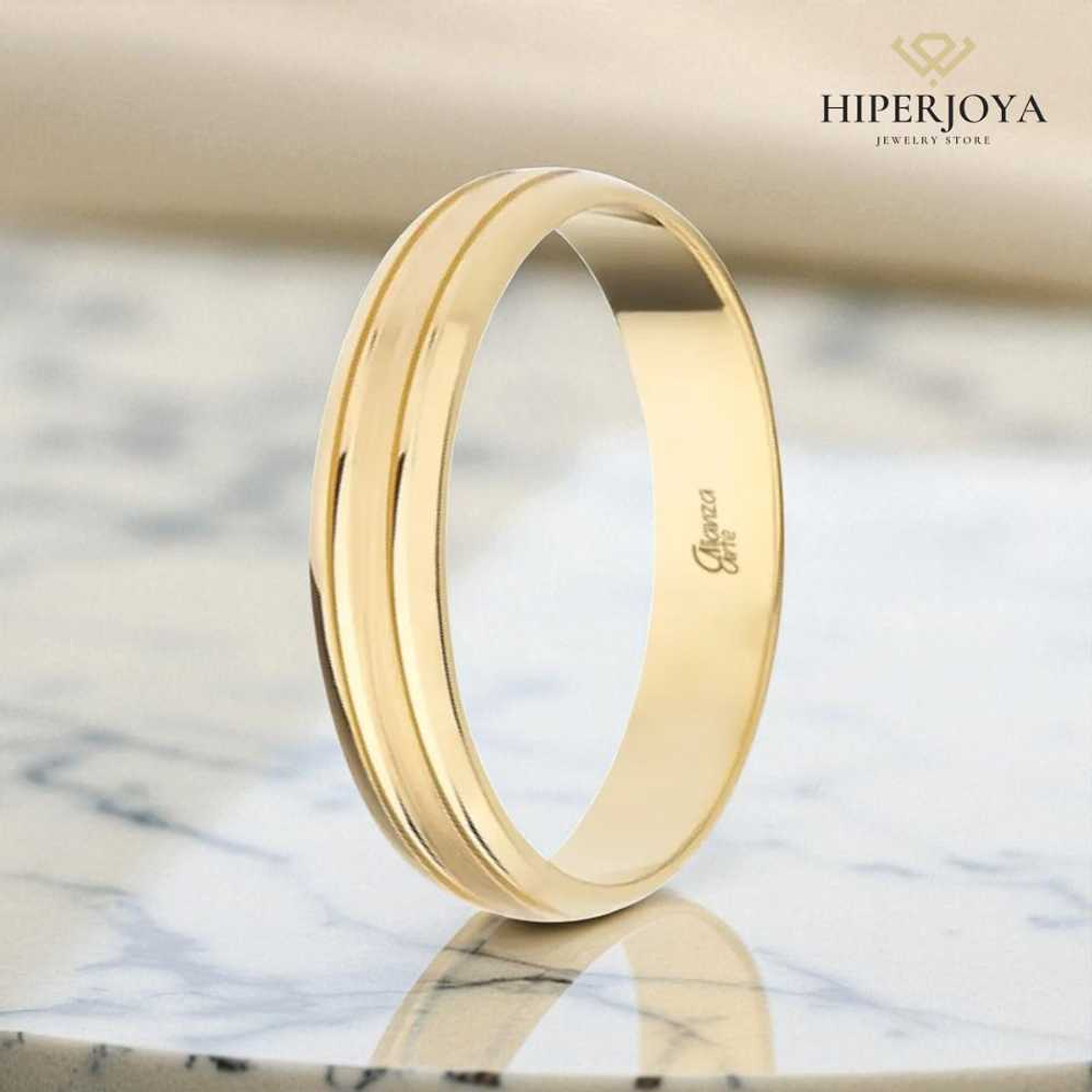 Alianza de Oro 4 mm 3