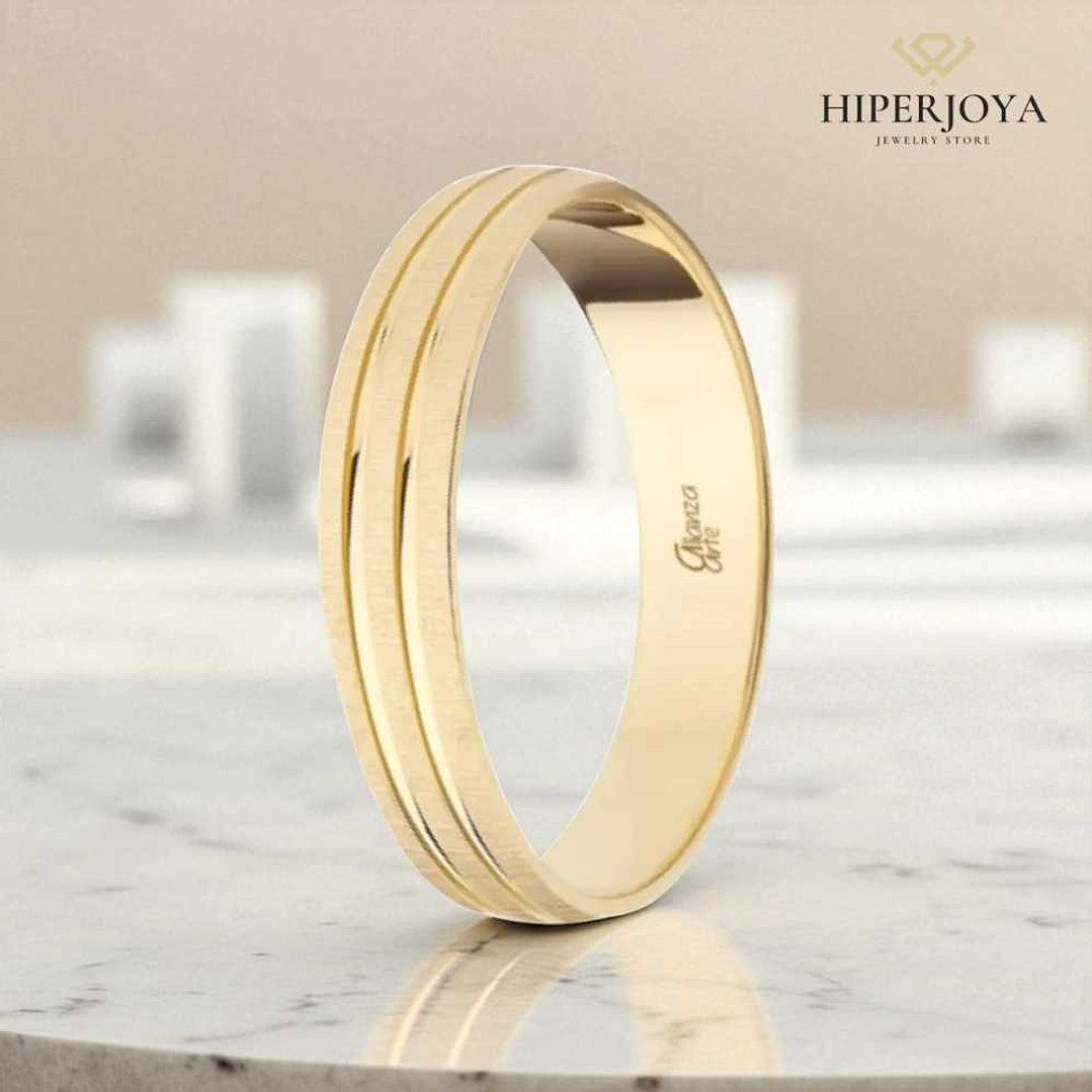 Alianza de Oro 4 mm 3