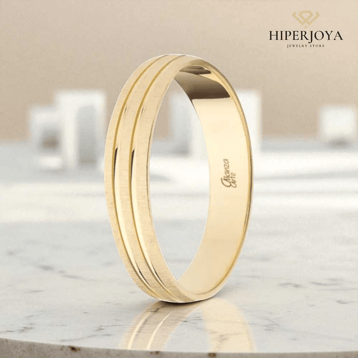 Alianza de Oro 4 mm 3