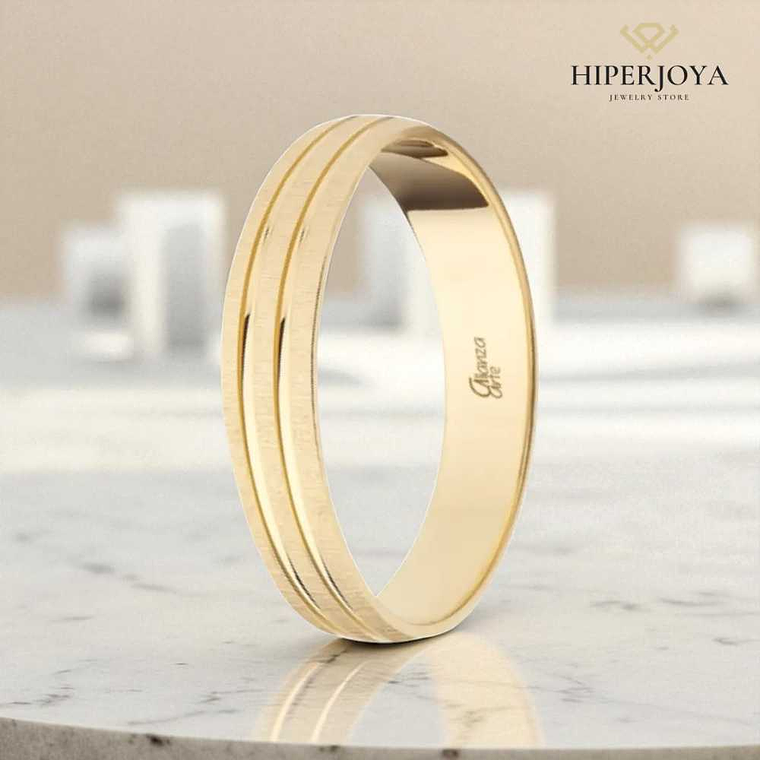 Alianza de Oro 4 mm 3