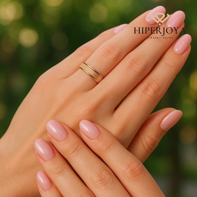 Alianza de Oro rosa 4 mm 3