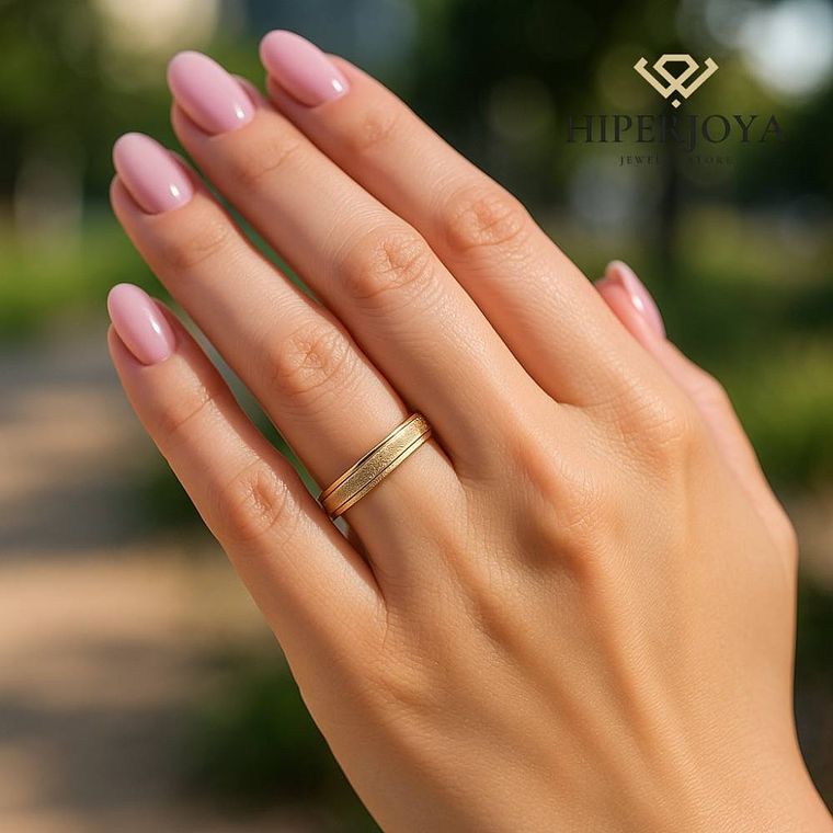 Alianza de Oro rosa 4 mm 3