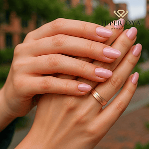 Alianza de Oro rosa 4 mm