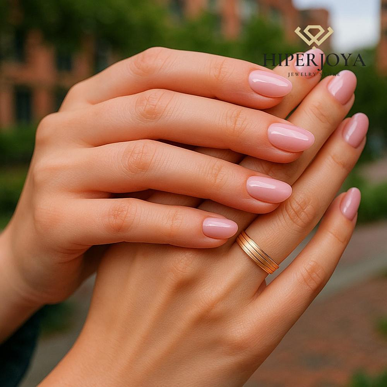 Alianza de Oro rosa 4 mm 1