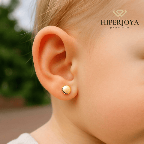 Pendientes redondos planos 