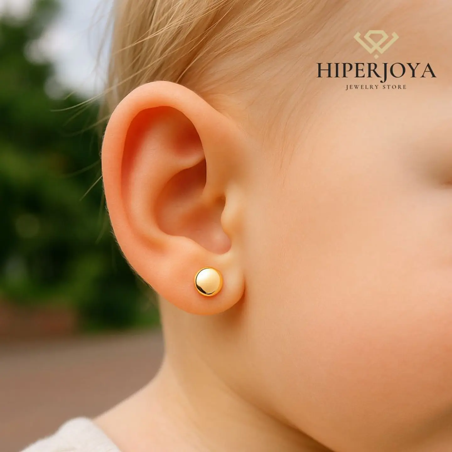 Pendientes redondos planos  2