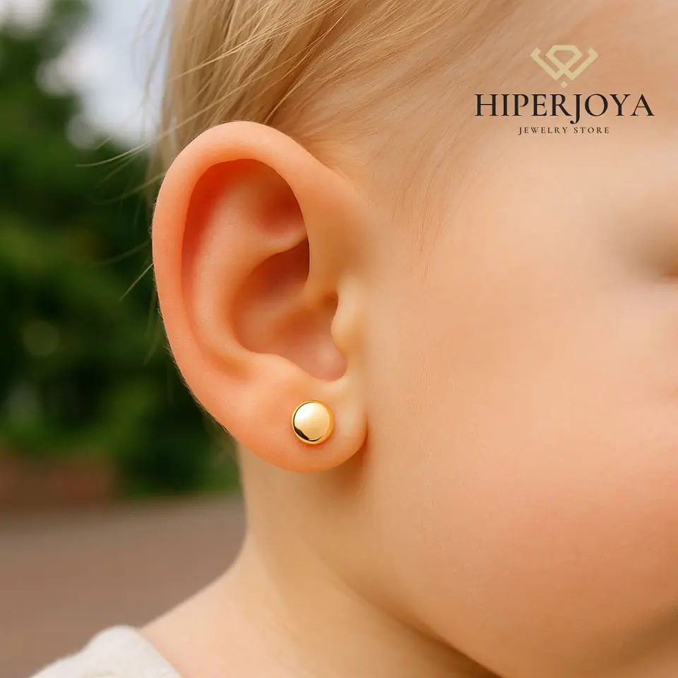 Pendientes redondos planos  2