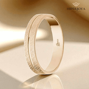 Alianza de Oro rosa 4 mm