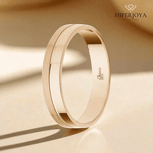 Alianza de Oro rosa 4 mm