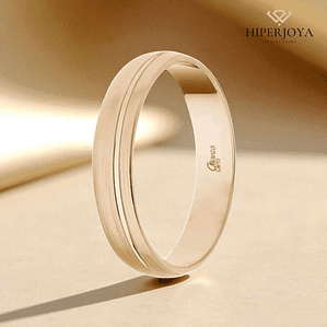 Alianza de Oro rosa 4 mm