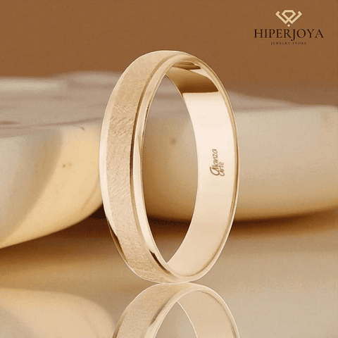 Alianza de Oro rosa 4 mm