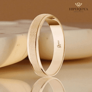 Alianza de Oro rosa 4 mm