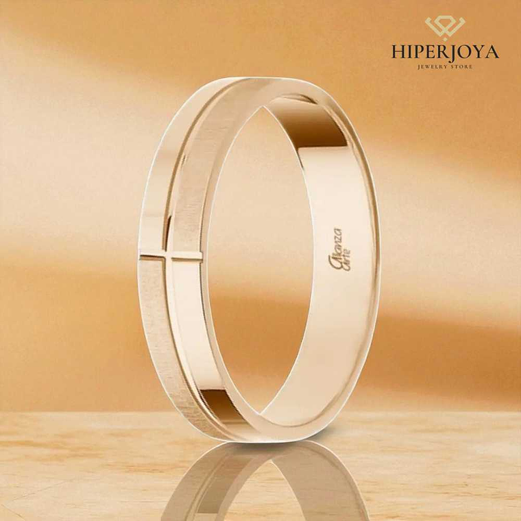 Alianza de Oro rosa 4 mm 3