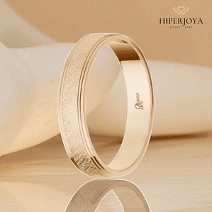 Alianza de Oro rosa 4 mm