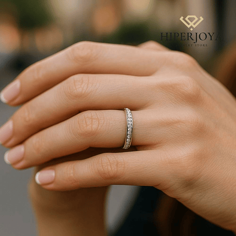 Anillo de compromiso Oro blanco