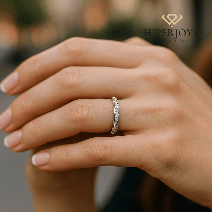 Anillo de compromiso Oro blanco 4