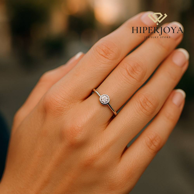 Anillo de compromiso Oro blanco 8