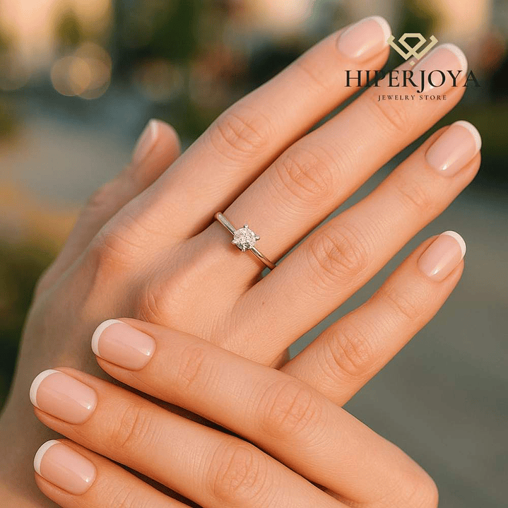 Anillo de compromiso Oro blanco 8