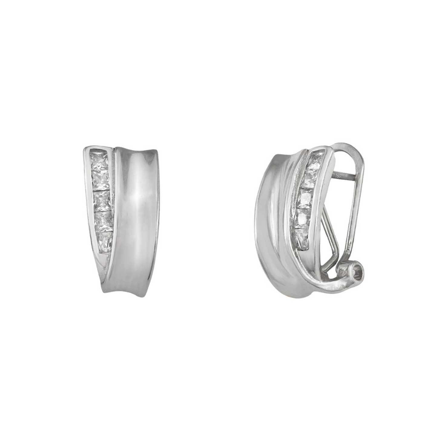 Pendientes de plata con cierre omega 1