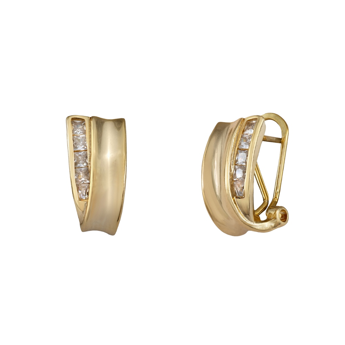 Pendientes de plata bañados en oro 18k 1