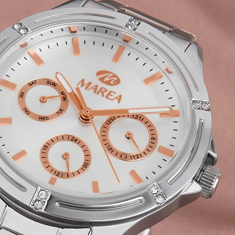 Reloj de acero para mujer 