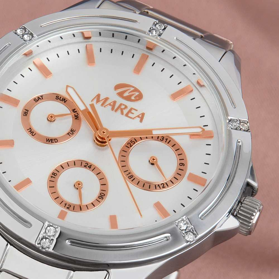 Reloj de acero para mujer  2