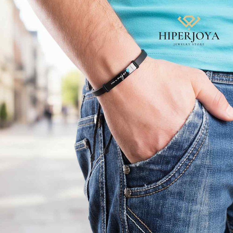 Pulsera personalizada para caballero  2