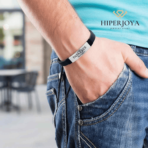 Pulsera de papá personalizada 